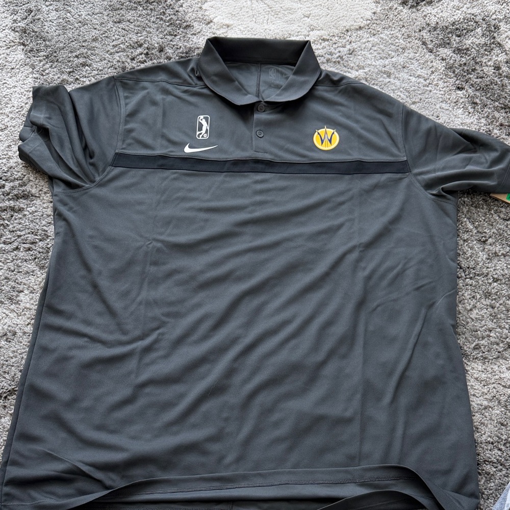 NBA G League Santa Cruz Warriors Nike Dark Gray Polo Shirt with Santa Cruz logo